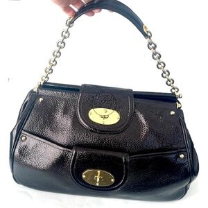 Anne Klein Chocolate brown leather Shoulder Bag.